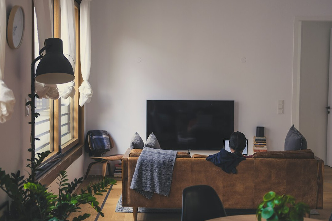 German family watching television together during a media habits study