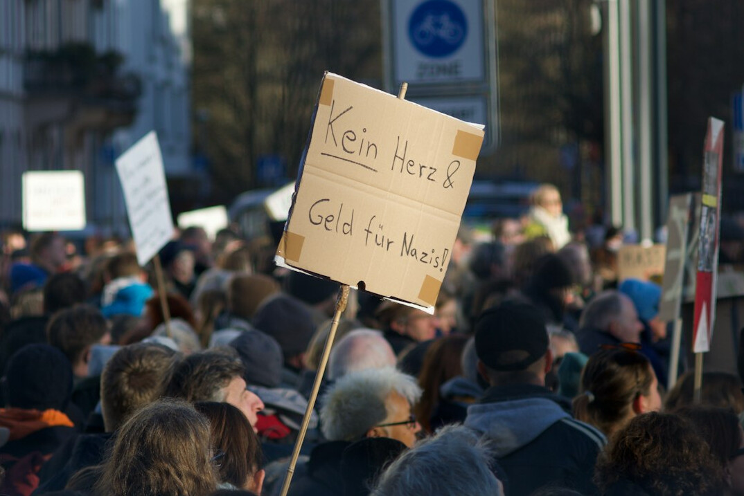 german citizens protesting